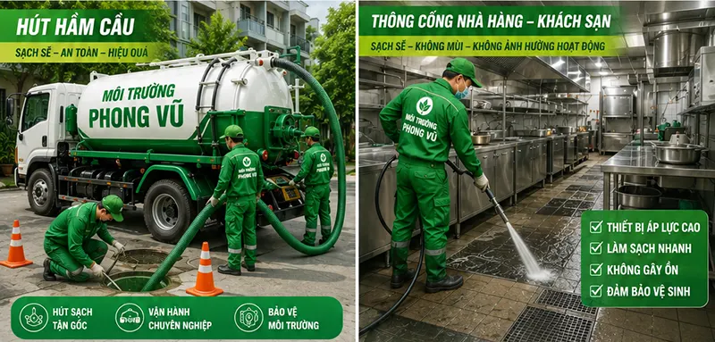 Dịch Vụ Thông Cống Nghẹt Chuyên Nghiệp